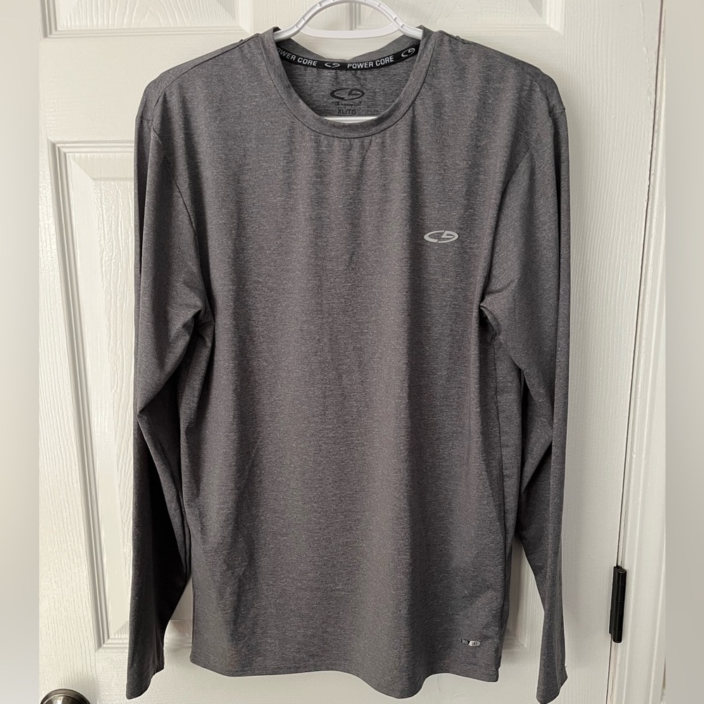 Gray Long Sleeve Athletic Shirt